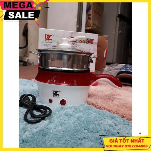 Nồi Lẩu Mini Ca Nấu Mì Đa Năng Chống Dính Kèm Hấp Rán Chiên Xào Siêu Tiện Lợi Sang Trọng - Giao Hàng Toàn Quốc