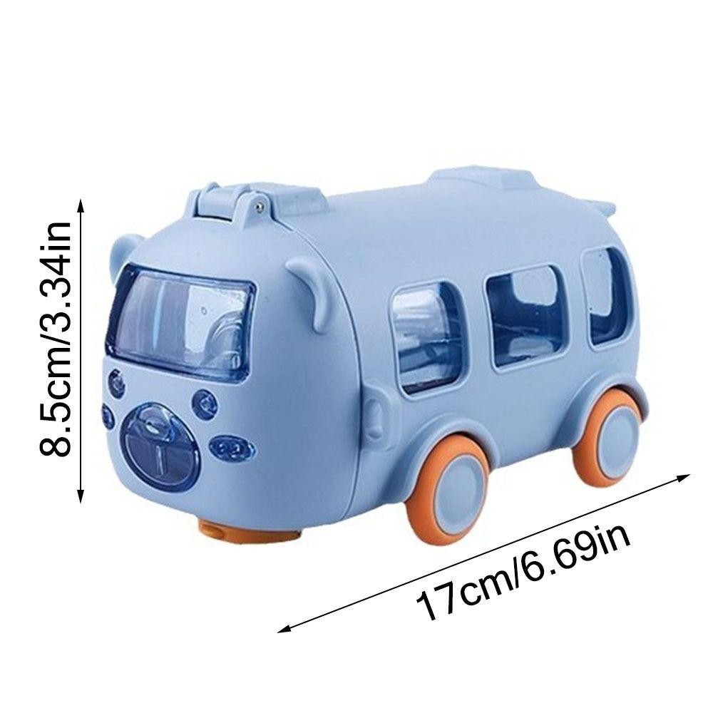 Bình Nước Hình Xe Bus Dành Cho Bé, Cốc Nước Ô Tô Ngoài Trời Dung Tích 500ml. Đồ Uống Trẻ Em Hoạt Hình - Hàng CHính Hãng MINIIN