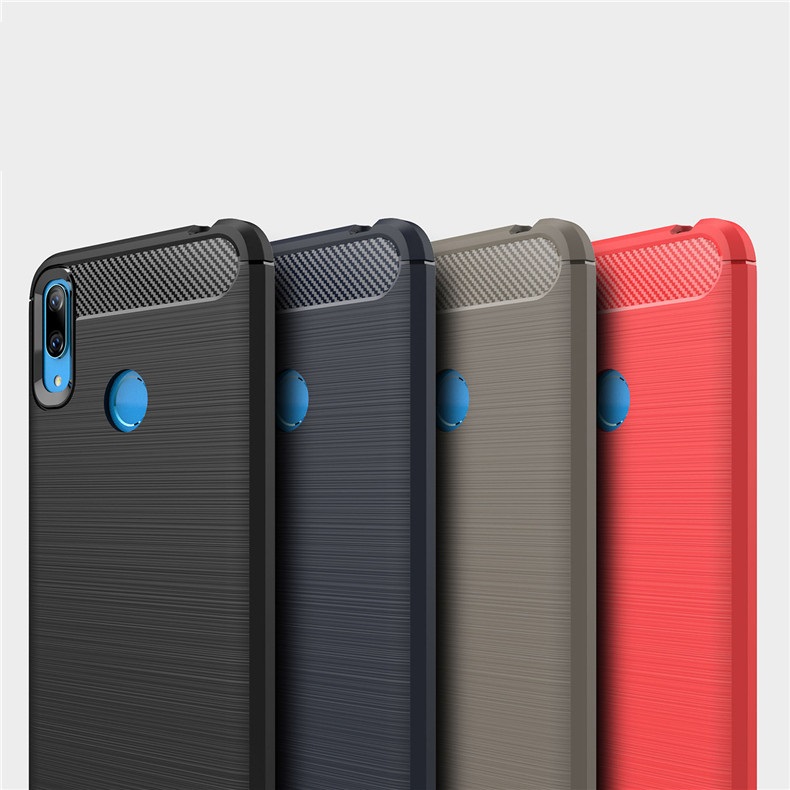 Ốp lưng chống sốc vân Carbon dành cho Huawei Y7 Pro 2019
