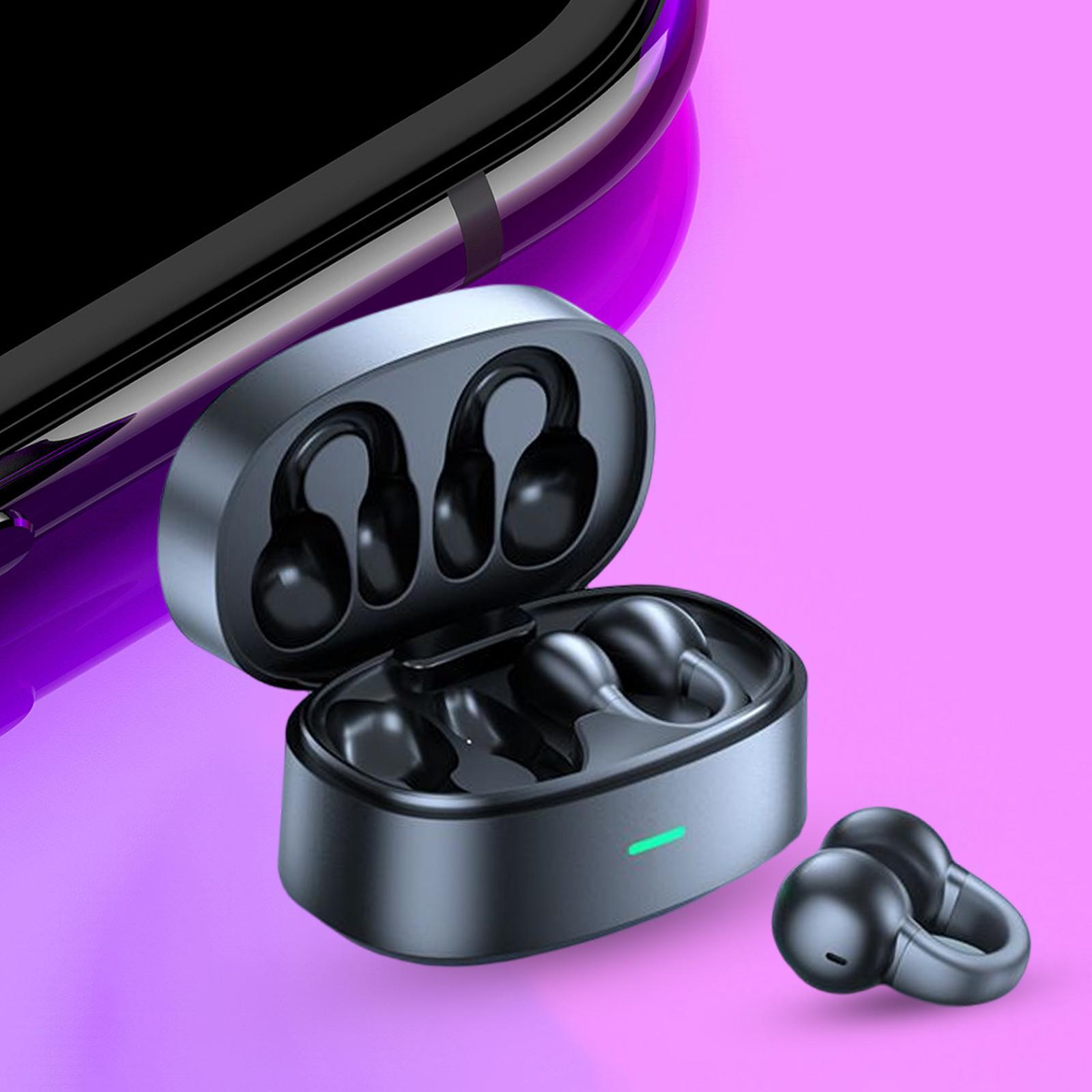 Headphones V5.3 Ear Clip wearing Ergonomic for Computer Gaming Sport