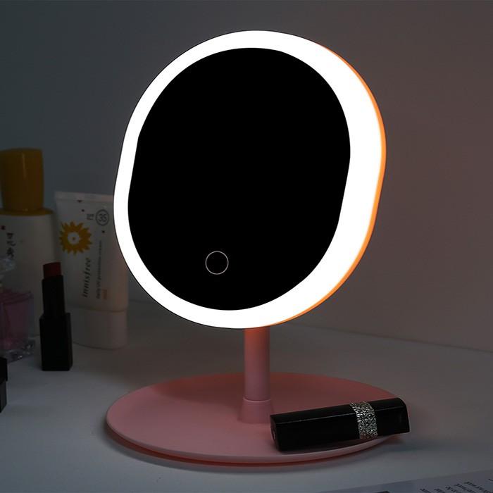 Gương Đèn LED ️ Gương Trang Điểm Để Bàn Hình Chữ Nhật