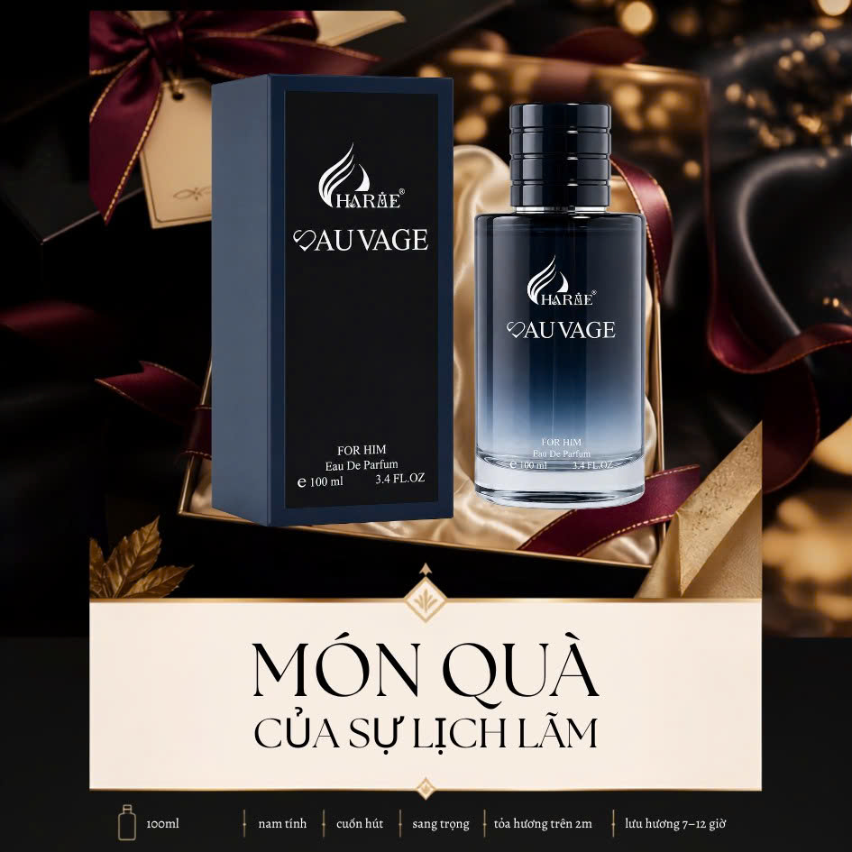 [TẶNG BẠN TRAI] Nước Hoa Nam Charme Auvage 100ml Chính Hãng – Phiên Bản Mới – Nam Tính, Lịch Lãm