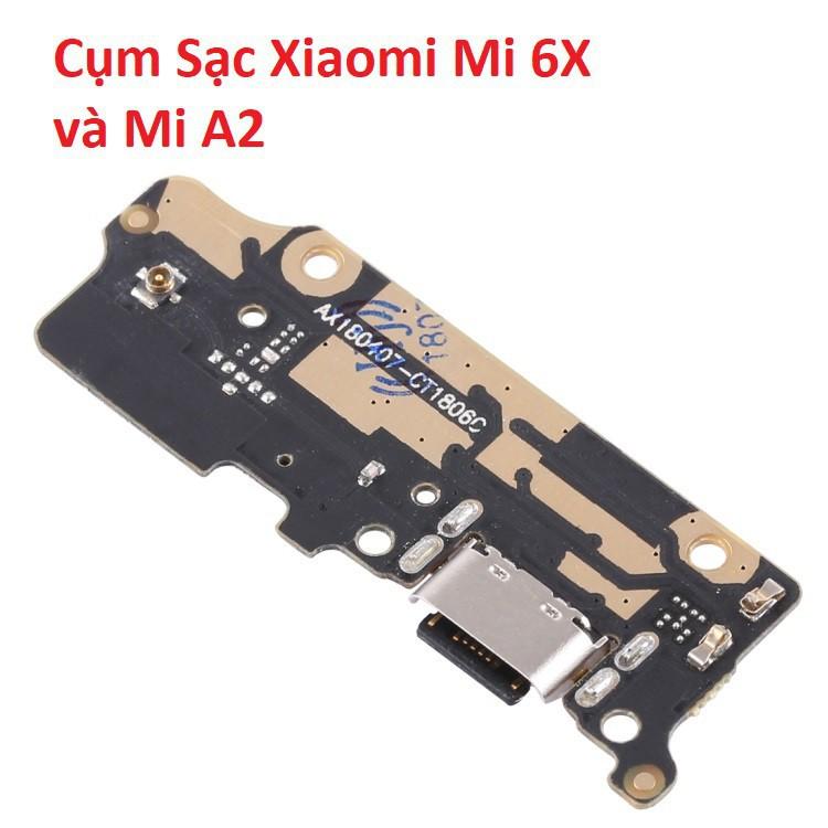 Cụm Chân Sạc Cho Xiaomi Mi 6X , Mi A2 Charger Port USB Main Borad Mạch Sạc Linh Kiện Thay Thế
