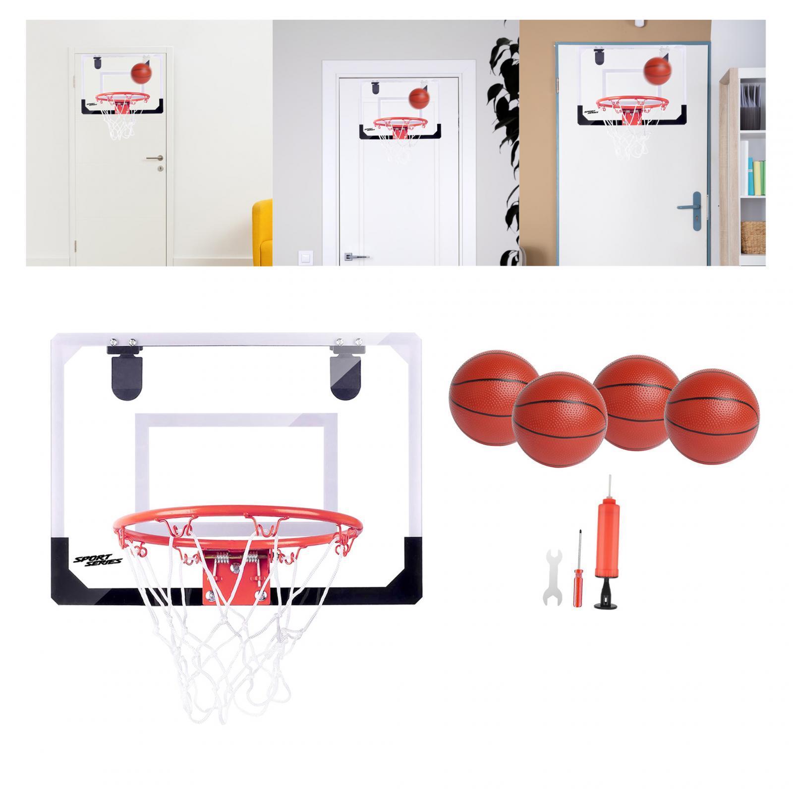 Mini Basketball Hoop Basketball Backboard Toy Easy to Assemble Replacement Net Indoor Basketball Games Basketball Goal for Garden Door Kids