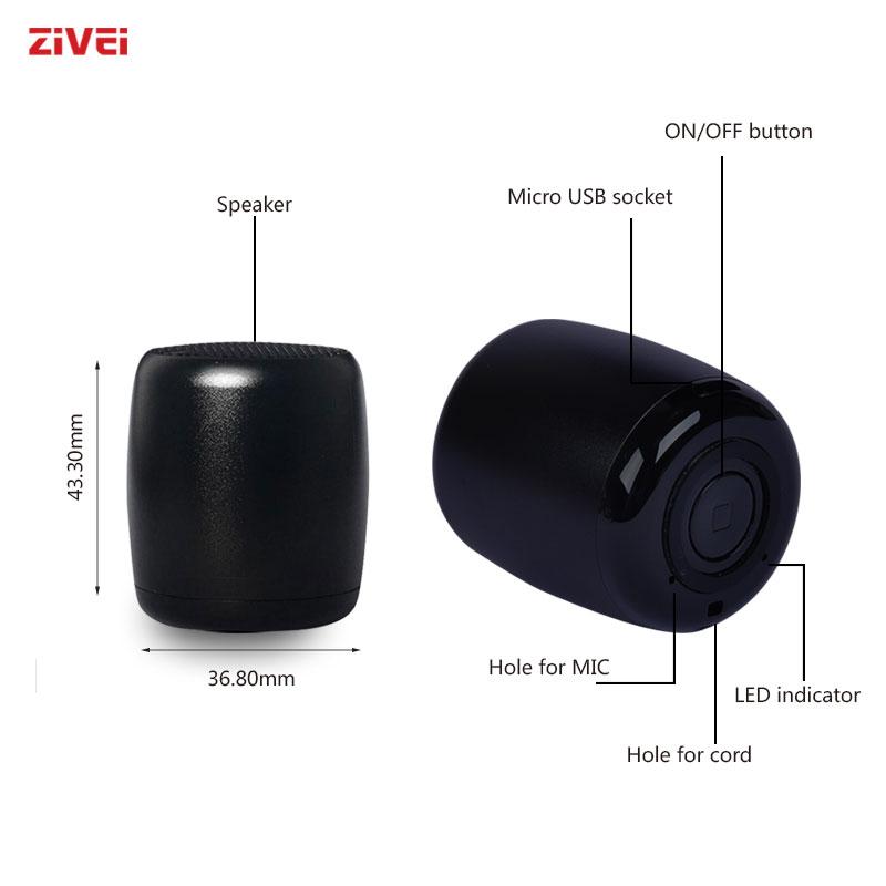 ZIVEI Loa Bluetooth Nhỏ Âm Thanh Nổi Giáng Sinh Loa Trong Nhà Ngoài Trời Loa Không Dây Cột Bộ Loa Di Động Nhỏ Màu Sắc: Đen