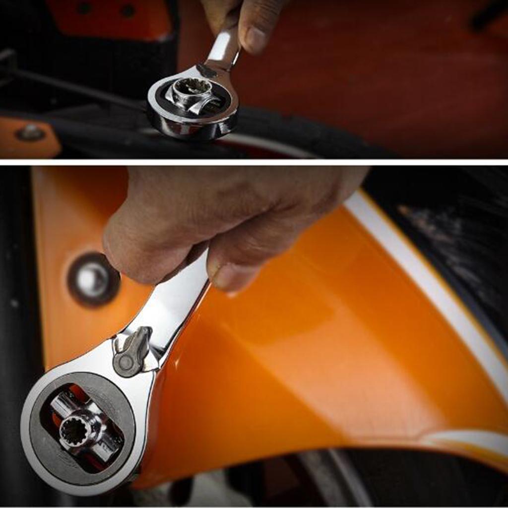 6-14mm Double End Ratchet Wrench Metric Ratcheting Combination Spanner Tool