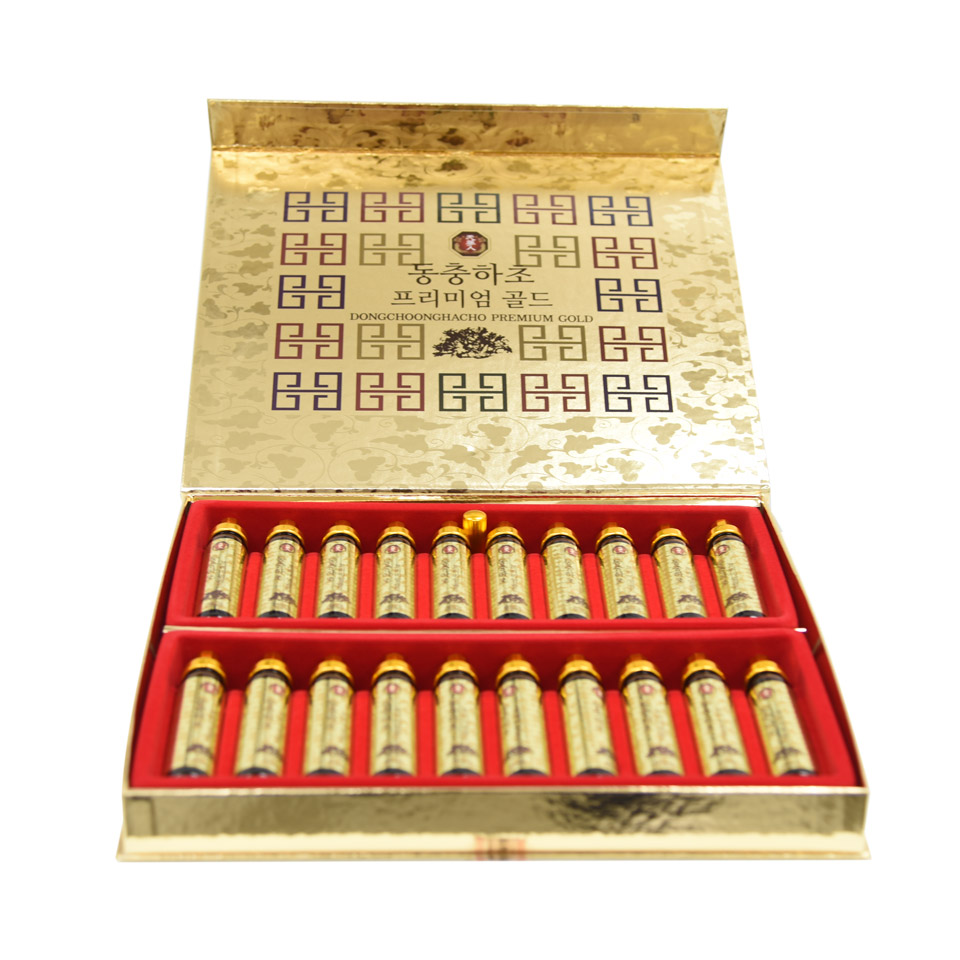 1 hộp 20 ống Đông Trùng Hạ Thảo Hàn Quốc Bio + 1 hộp Trà Sâm 100 gói Okinsam