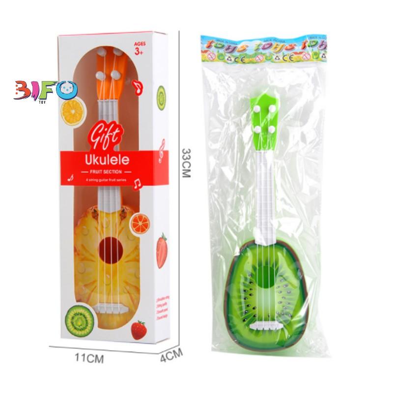 Đồ chơi đàn guitar mini giúp bé phát triển tài năng âm nhạc (hình cam)