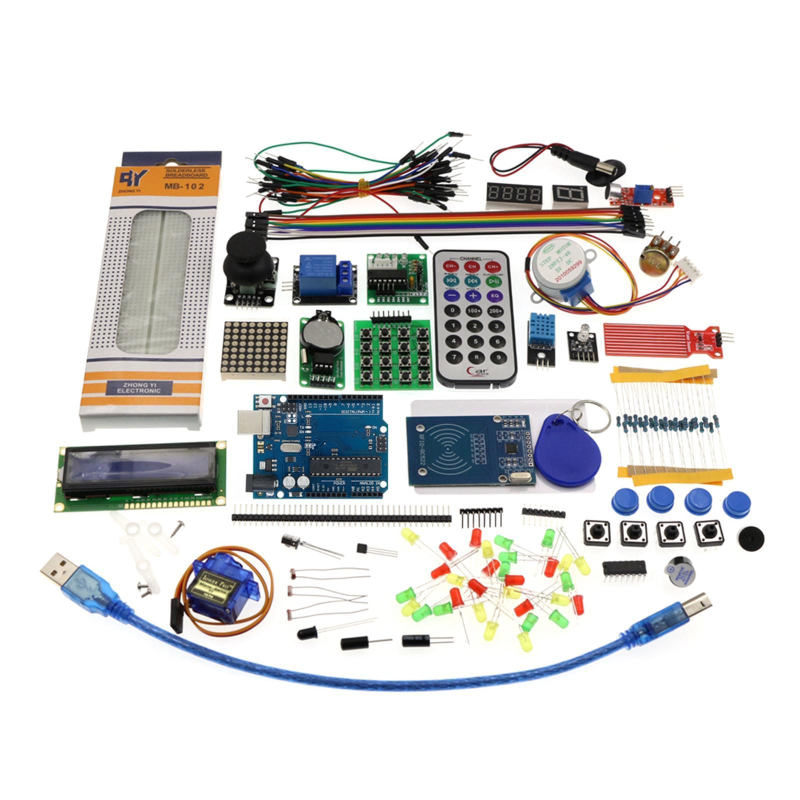 Mega 2560 Project The Most Complete Ultimate Starter Kit Compatible with MEGA 2560 R3 Controller Board, LCD 1602, Servo, Stepper Motor