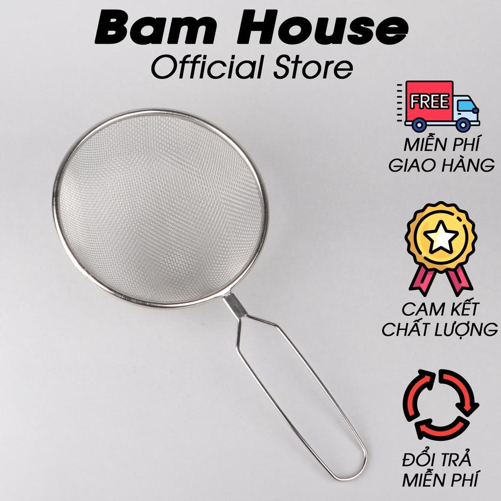 Ray lọc cháo và thức ăn inox Bam House đường kính 15cm cao cấp RIN04 - Gia dụng bếp