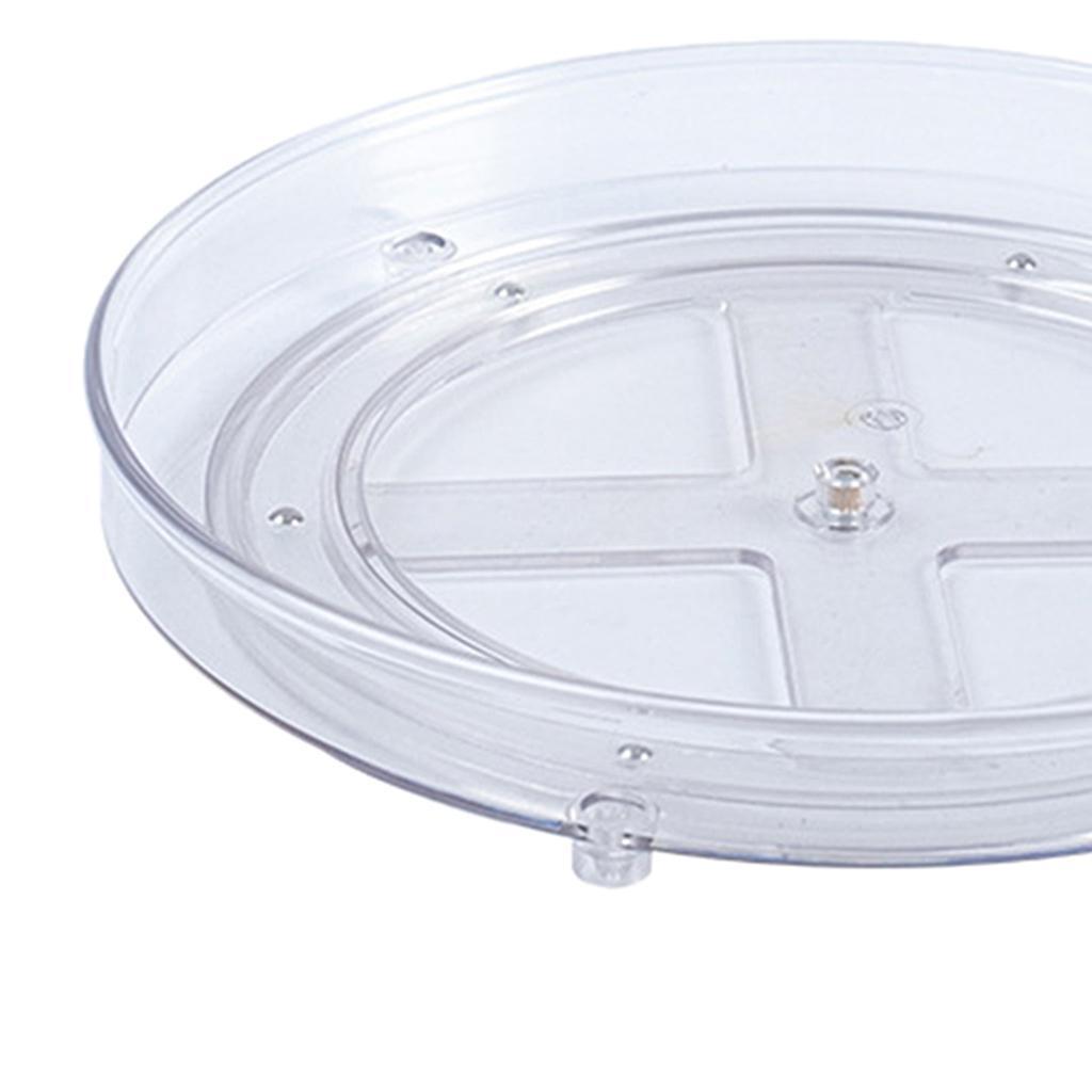 Rotatable Food Storage Container Countertops Spices Condiments Rack 1 Tier