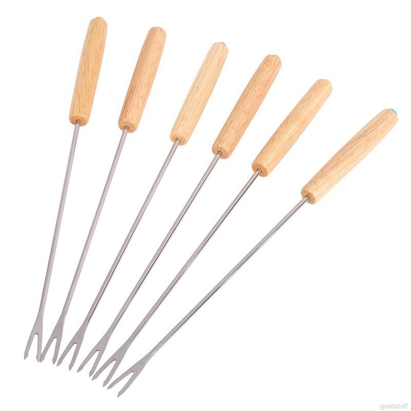 Set 6 xiên nướng thức ăn bằng thép không gỉ chất lượng cao