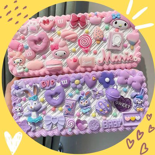 Sticker 3D, charm trang trí toploader, bình nước, khung ảnh, ốp điện thoại, hộp bút cute dễ thương, nhiều màu nhiều size
