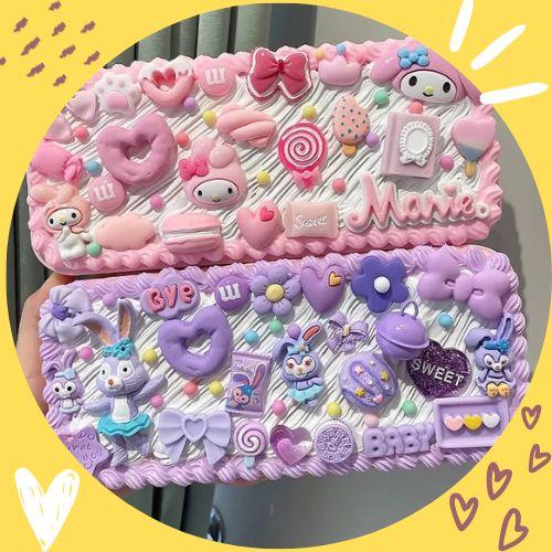 Sticker 3D, charm trang trí toploader, bình nước, khung ảnh, ốp điện thoại, hộp bút cute dễ thương, nhiều màu nhiều size