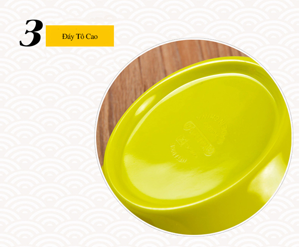 Bộ 6 Tô Canh Kiểu Melamine Cao Cấp Nine Plus NT019 (15cm) - Màu Ngẫu Nhiên