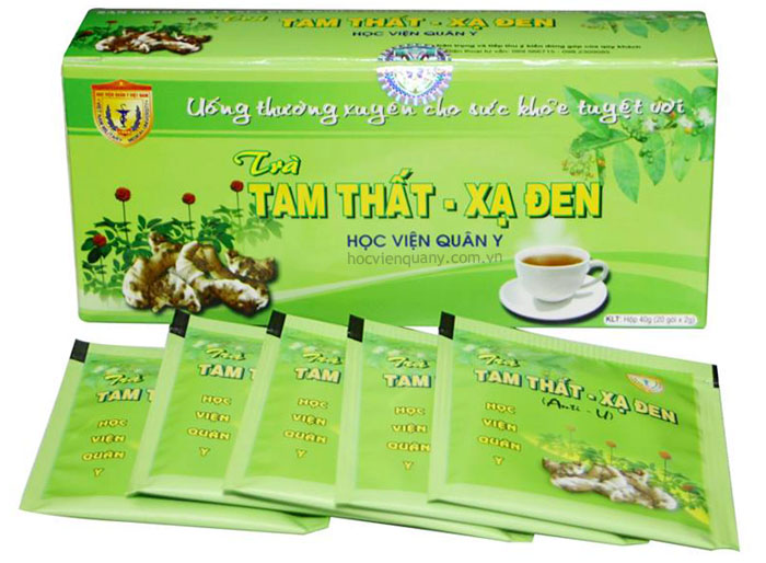 5 hộp Trà tam thất xạ đen Học viện quân y