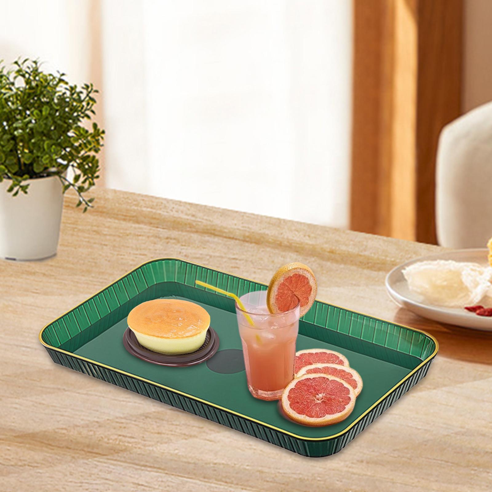 Rectangle Serving Tray Storage Makeup Fruit Plate for Dessert Fruit Veggies