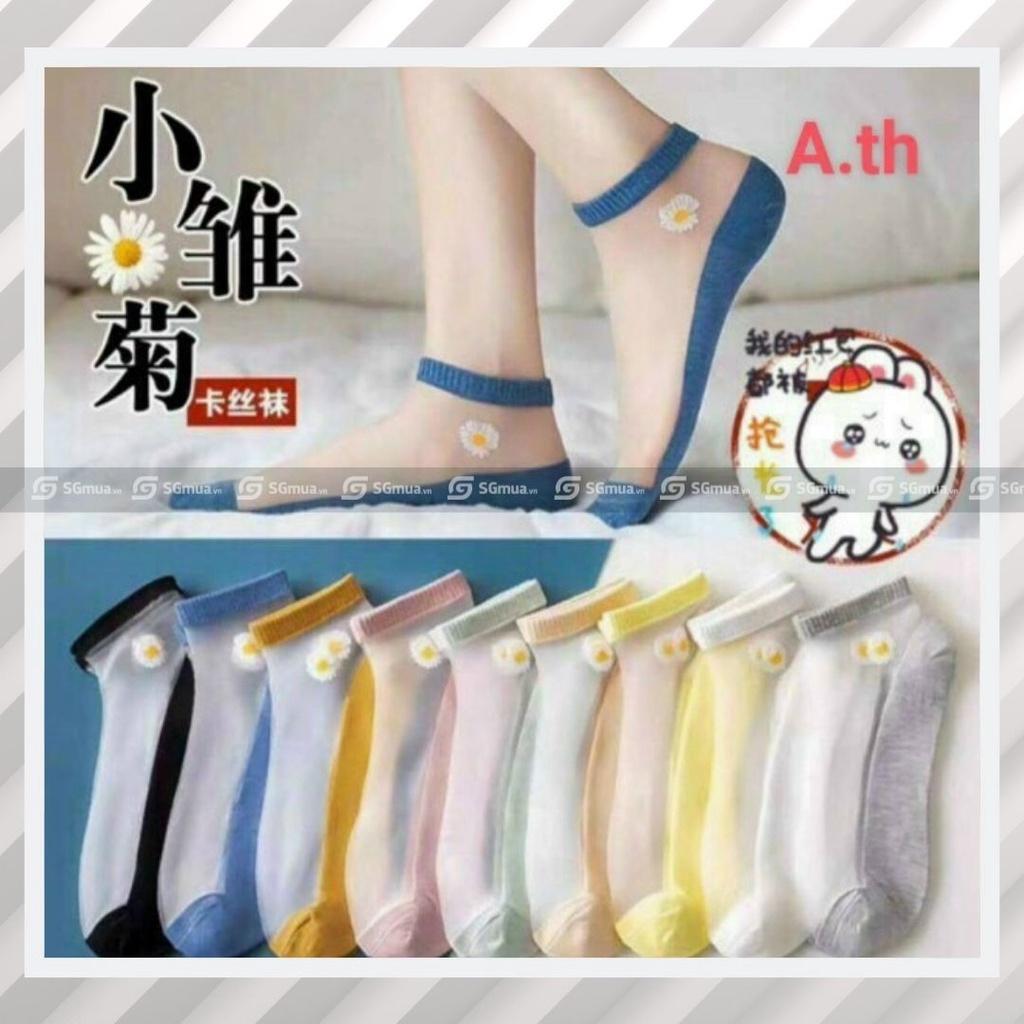 Tất hoa cúc, vớ hoa cúc, vớ ngắn, vớ cổ chân nữ