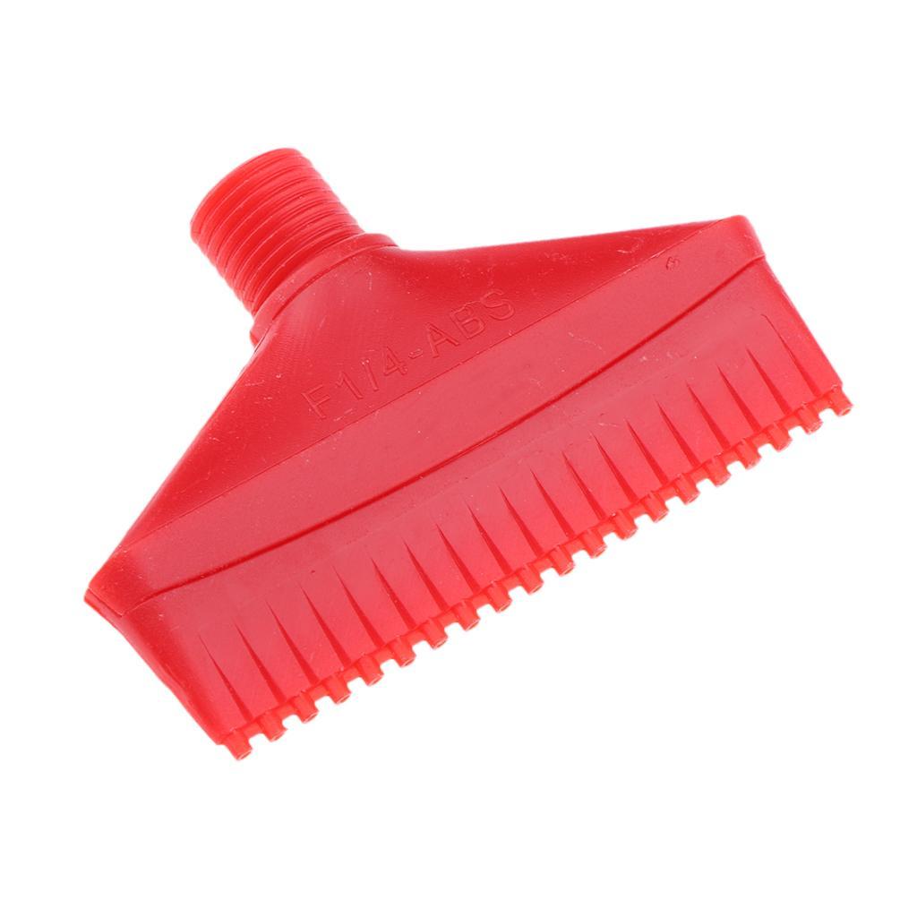Set of 4 ABS Plastic 1/4 Air Knife Blowing Wind Jet Washer Nozzles Red 70mm