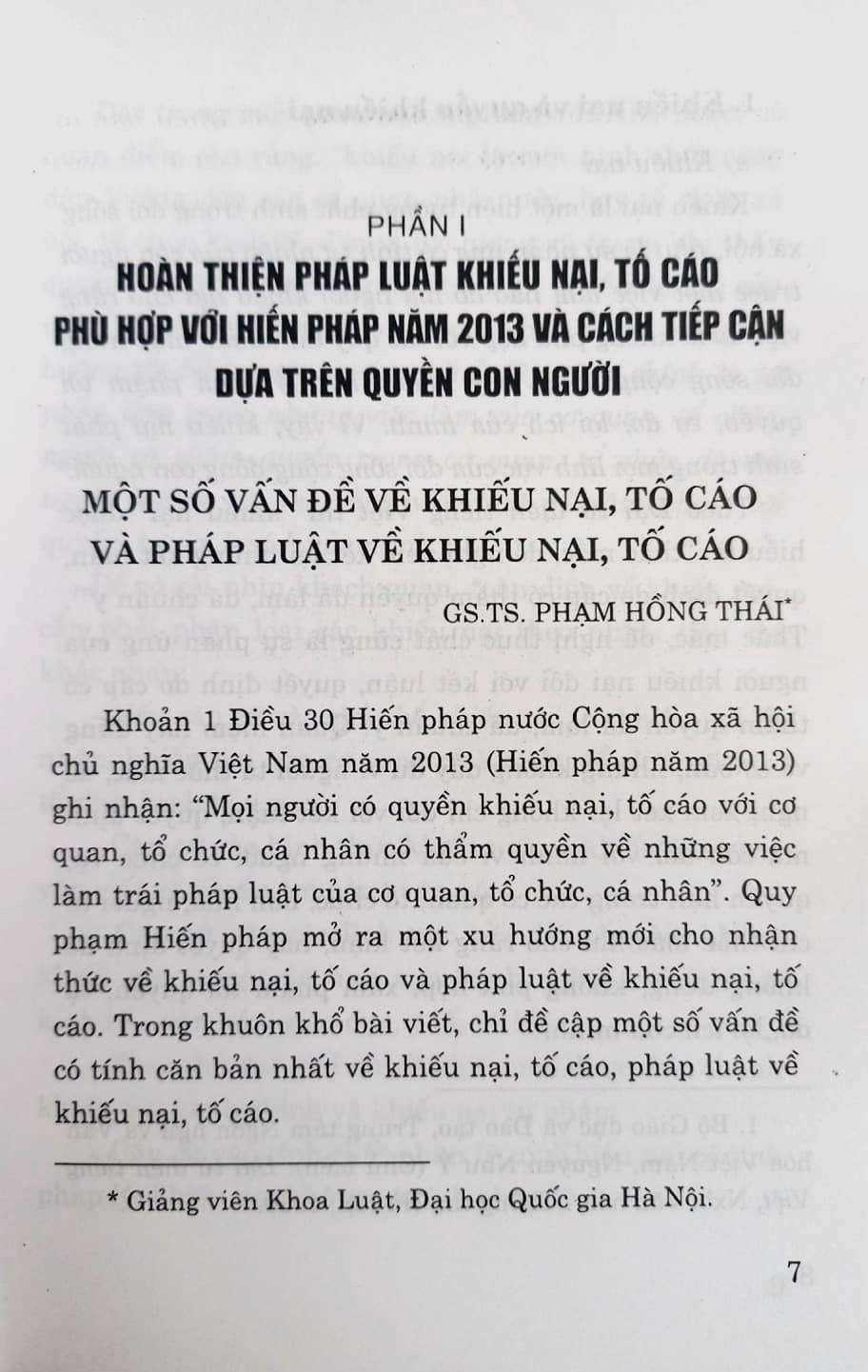 Hoàn thiện pháp luật về khiếu nại tố cáo ở nước ta hiện nay