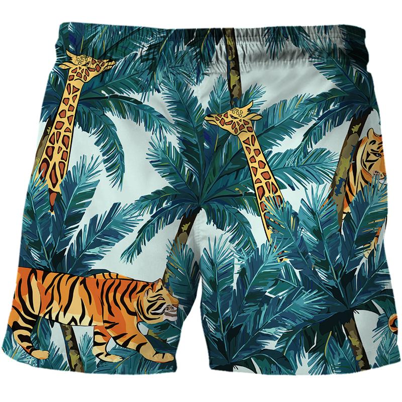 Quần Short Nam Họa Tiết Hổ Quần Short 3D In Hình Mùa Hè Quần Short Đi Biển Thời Trang Nữ Mới Nhanh Khô Áo Bên Ngoài quần Short