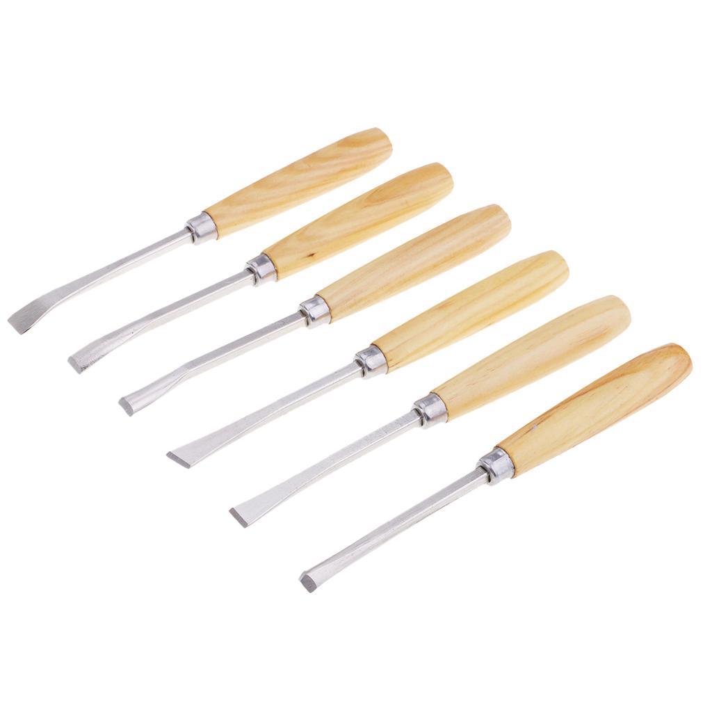 6pcs/set Woodcut Knife Wood Carving Tools Woodworking Hobby Arts Crafts DIY