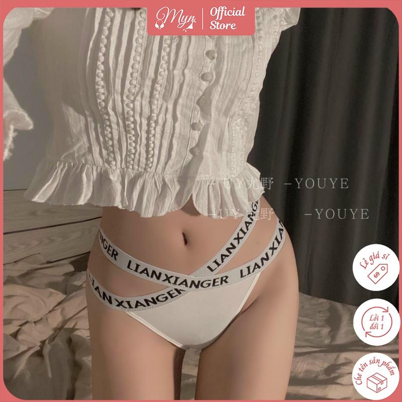 QUẦN LỌT KHE NỮ COTTON CAO CẤP ĐAN DÂY CHỮ 1838