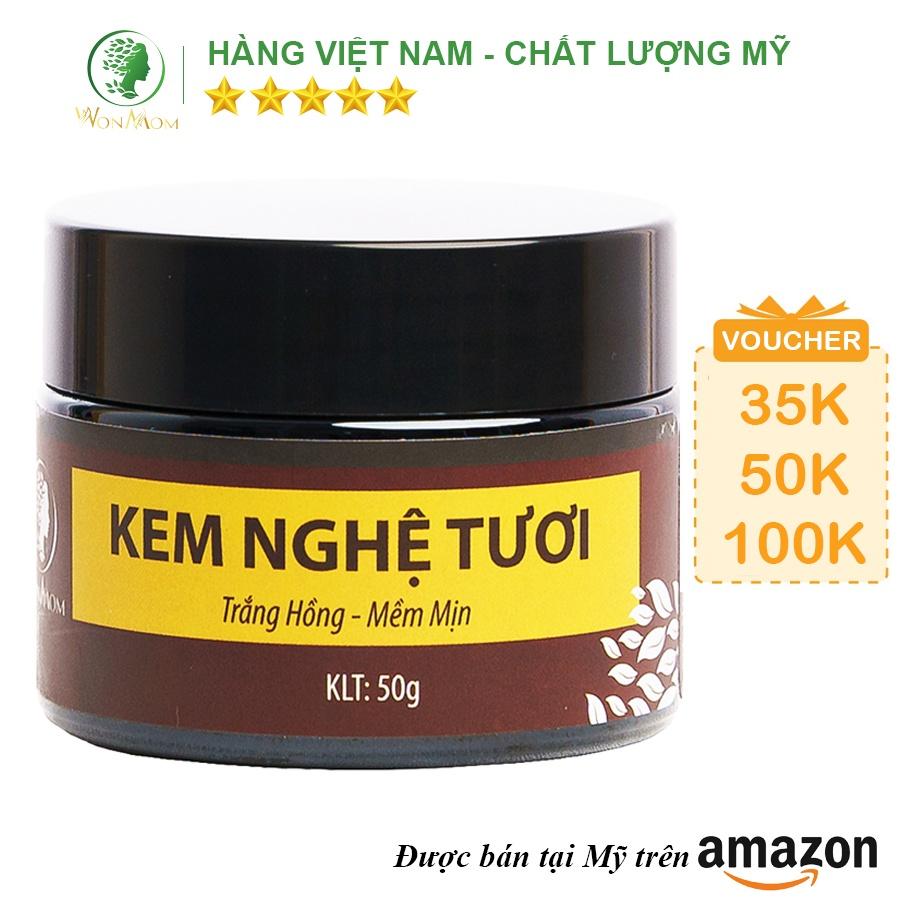 Kem Nghệ Tươi - Trắng Hồng - Mềm Mịn Wonmom 50 Gram