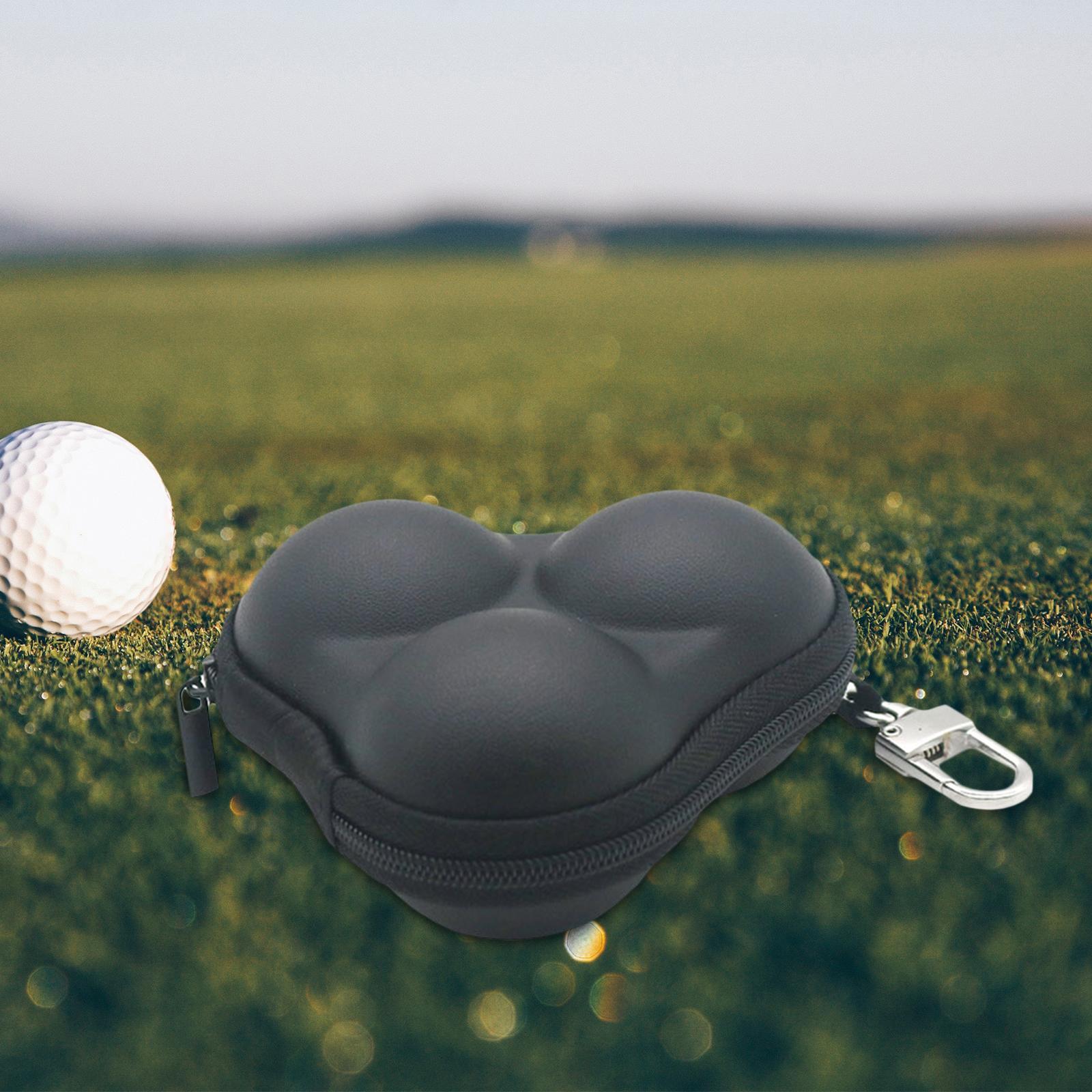 Golf Ball Bag Organizer Storage Durable with Hook Portable Waist Belt Bag for Sports