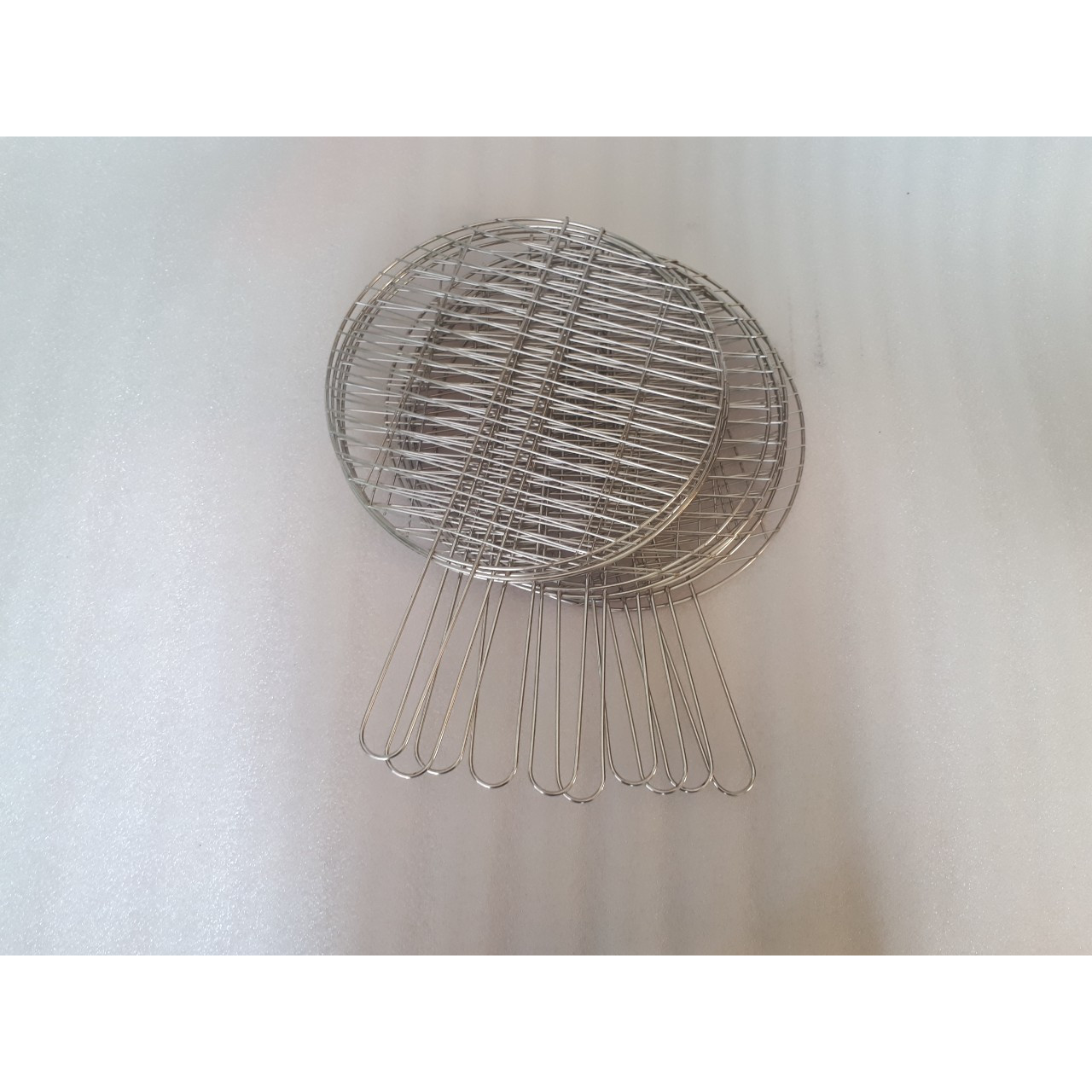 Bộ 10 vĩ nướng tròn 30cm inox cao cấp sài cho bếp nướng nhà hàng quán ăn gia đình