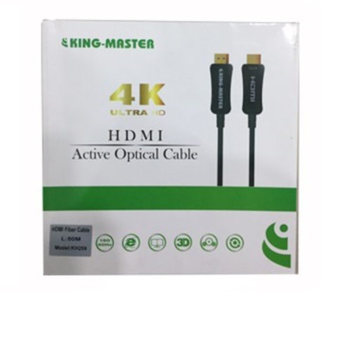 CÁP HDMI Kingmaster 2.0 ( 50m) Active Optical KH 259, CÁP HDMI 50M CHUẨN 2.0 CÁP QUANG-HÀNG CHÍNH HÃNG