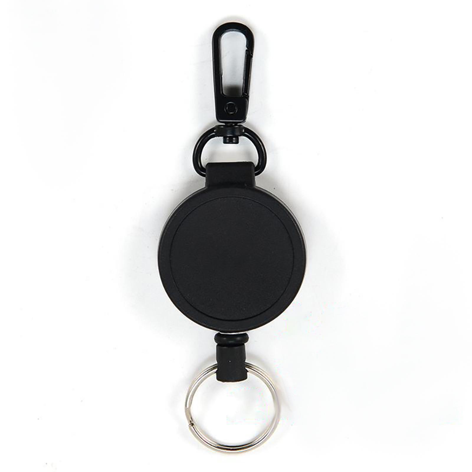 Retractable Keychain Multi Tool Lock Belt Clip Durable Multifunctional Portable Key Rings Key Holder for Offices Fishing