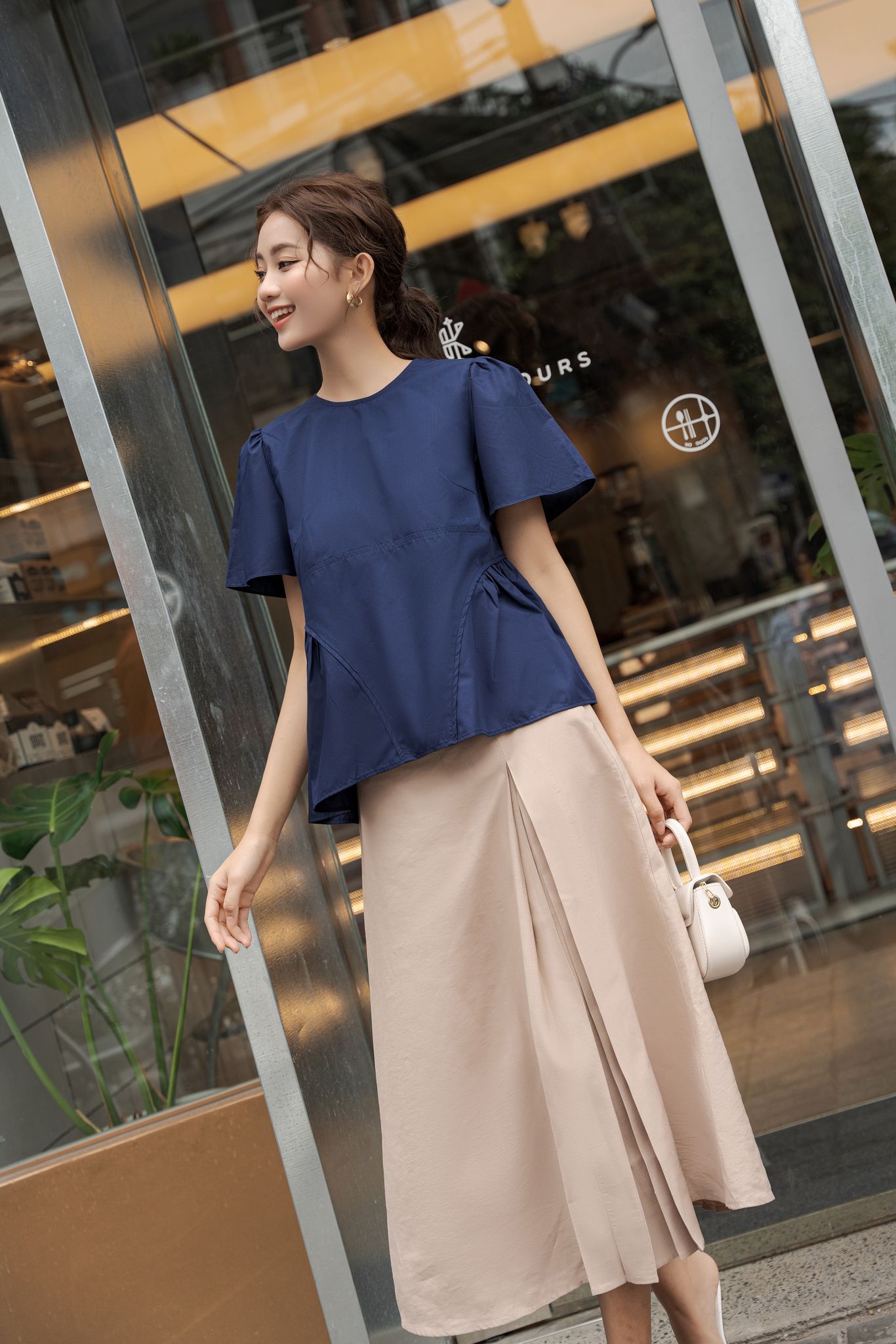 OLV - Áo Eliana Top in Blue