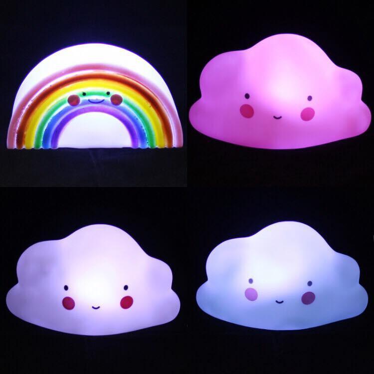 Đèn ngủ led silicon hình đám mây siêu dễ thương cho bé