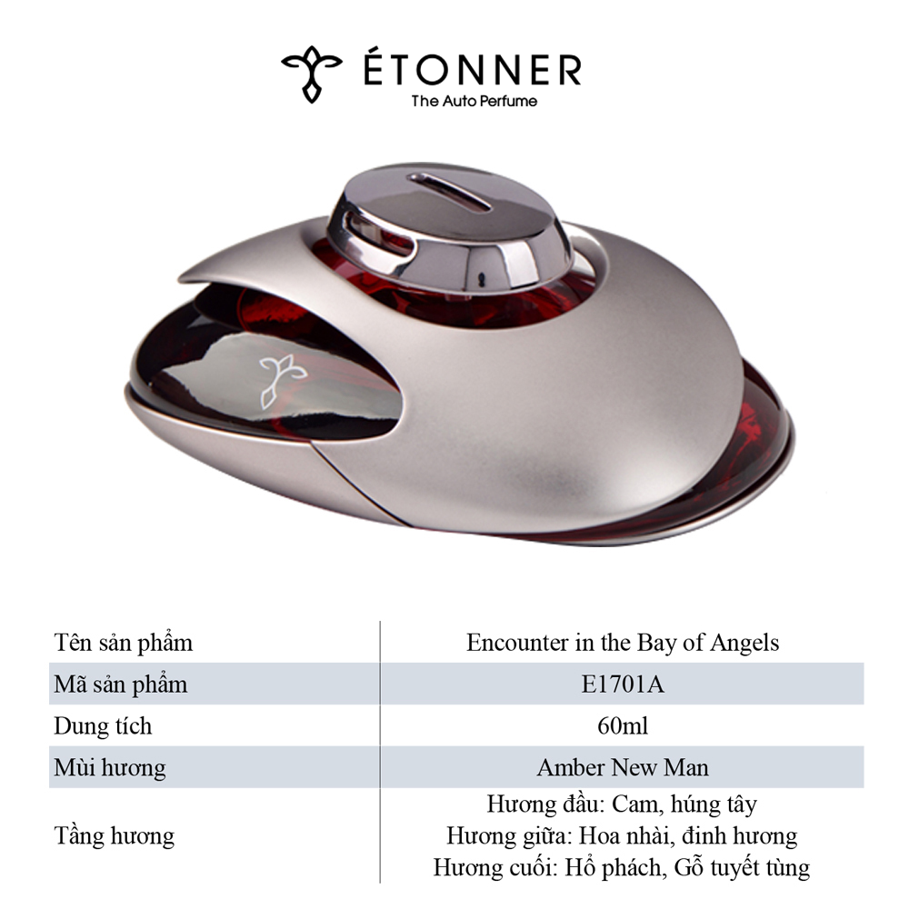 Nước Hoa Ô Tô Cao Cấp Khử Mùi Xe Hơi Chính Hãng Nhập Khẩu ETONNER E1701A