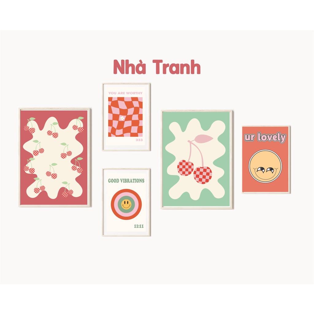 SET TRANH TREO TƯỜNG AESTHETIC PASTEL DENNISH 49