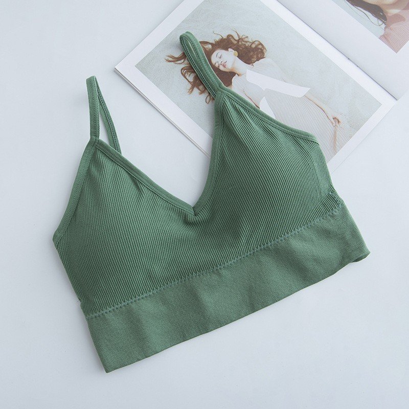 Áo bra chữ U Cotton THUN GÂN Mềm Mại, mút nâng ngực dày đẹp, Không Gọng Cao Cấp hàng xuất Nhật