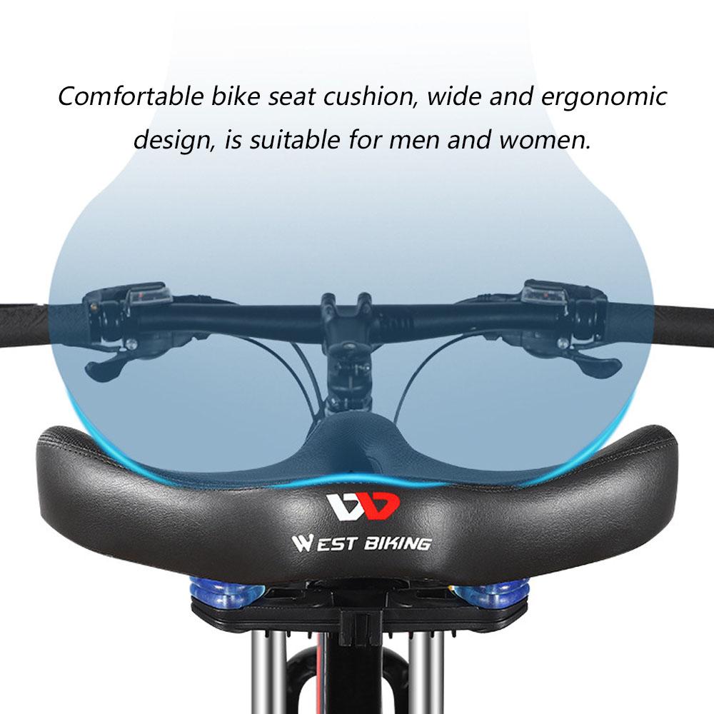 Yên xe đạp rộng & dày WEST BIKING thoải mái Giảm chấn giảm xóc cho xe đạp đường trường MTB đa năng