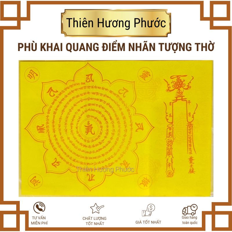 Khai quang điểm nhãn tượng thờ 1 lá