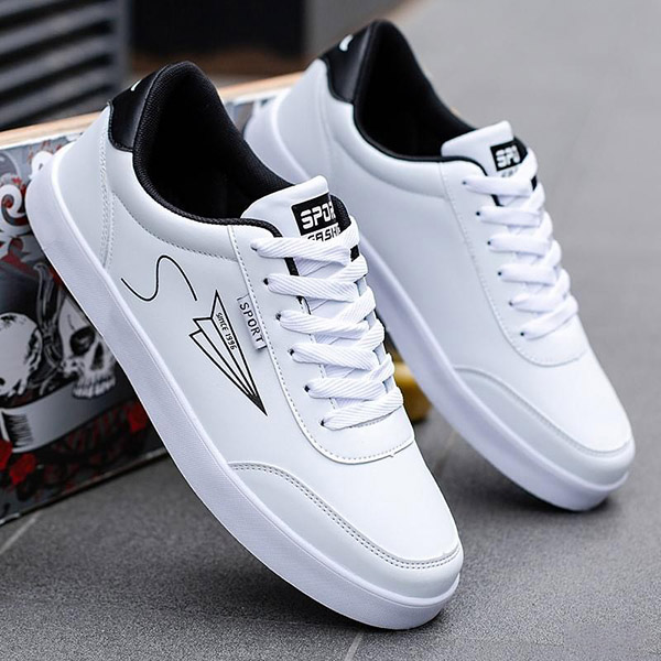 Giày sneaker hàn quốc, thể thao nam trắng, giày nam đen trắng trẻ trung BELIFA STORE mã CDT