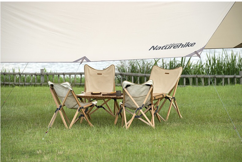Ghế Vintage gấp gọn khung gỗ Q9E NatureHike NH19JJ008
