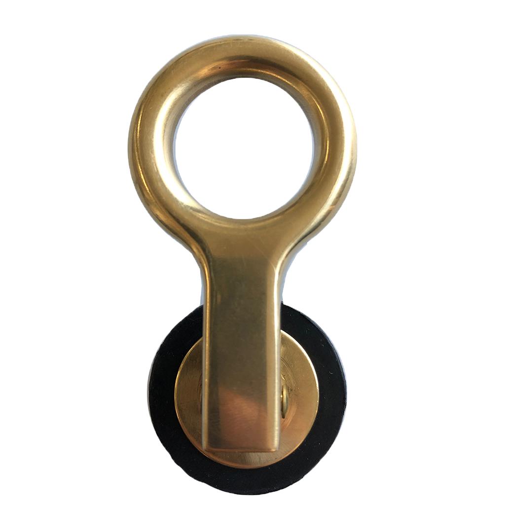 2x Brass Plated Snap Handle for Boats with Drain Screw 1 "25mm