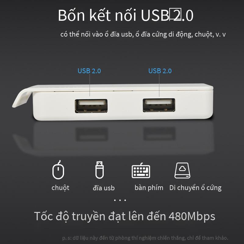 Sản phẩm đặc biệt trúng thưởng Bộ chia USB laptop HUB USB one drag four hub đa giao diện usp extender