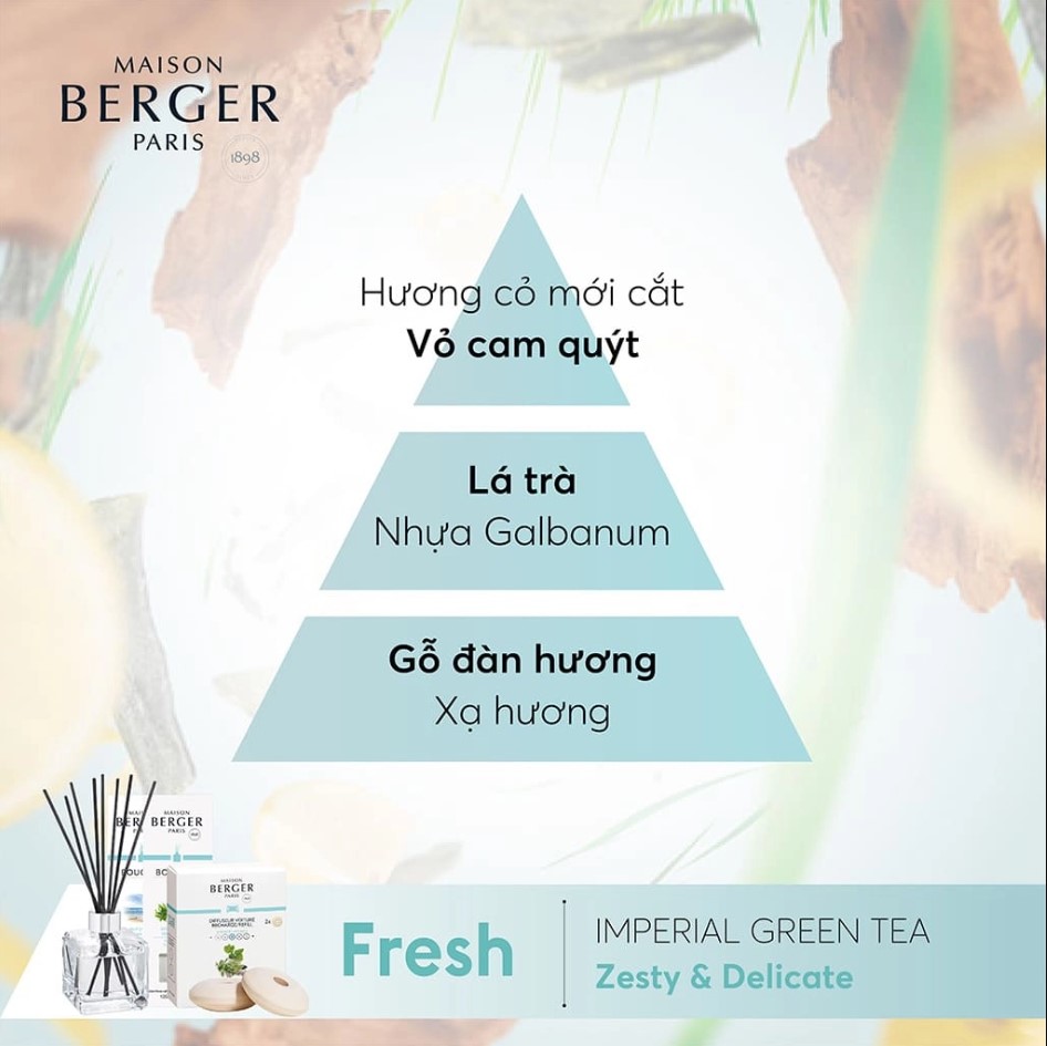 Hình ảnh Maison Berger - Tinh dầu đèn xông hương Imperial Green Tea - 500ml