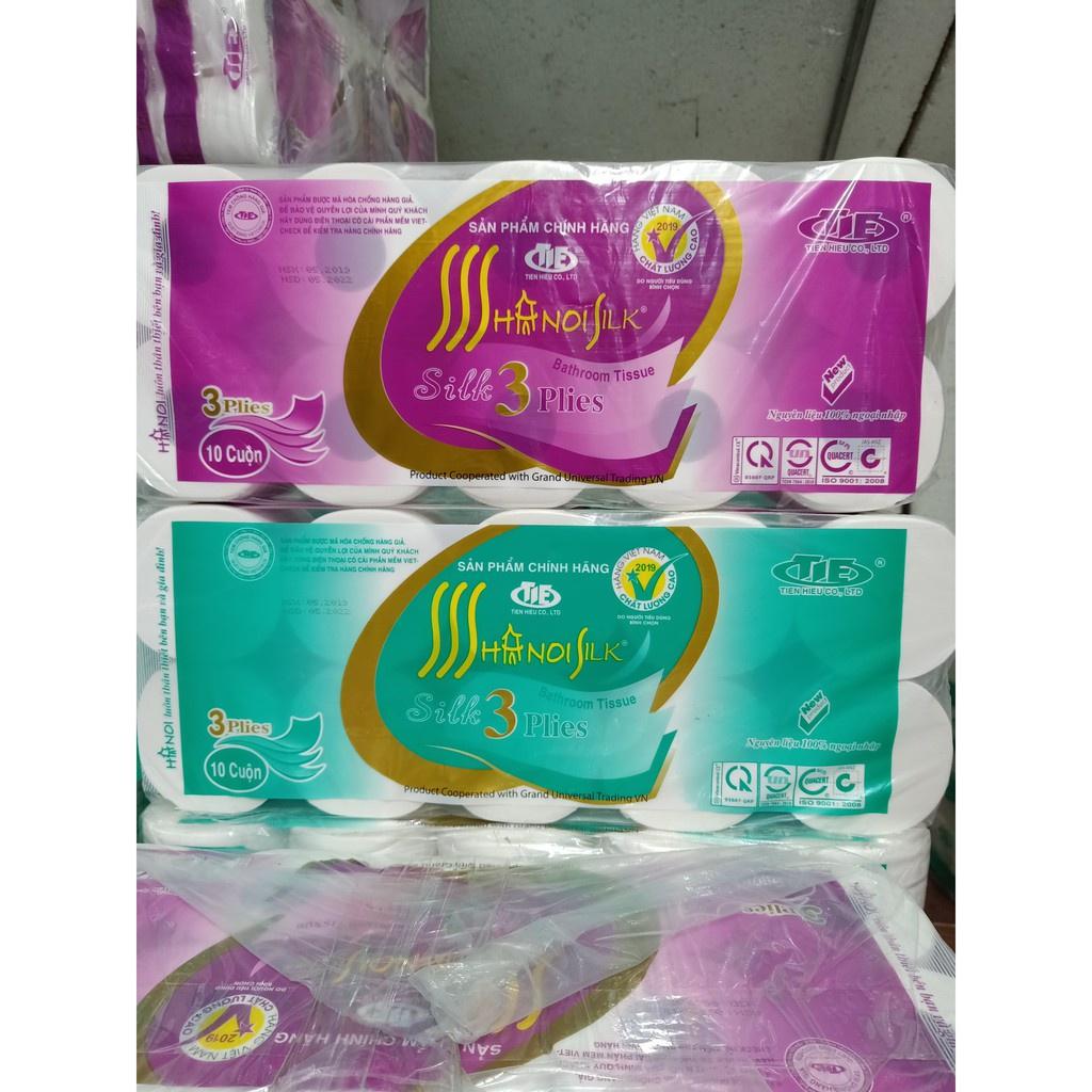 1 lốc 10 cuộn giấy vệ sinh siêu dai, Giấy hà nội siêu mềm . LG11