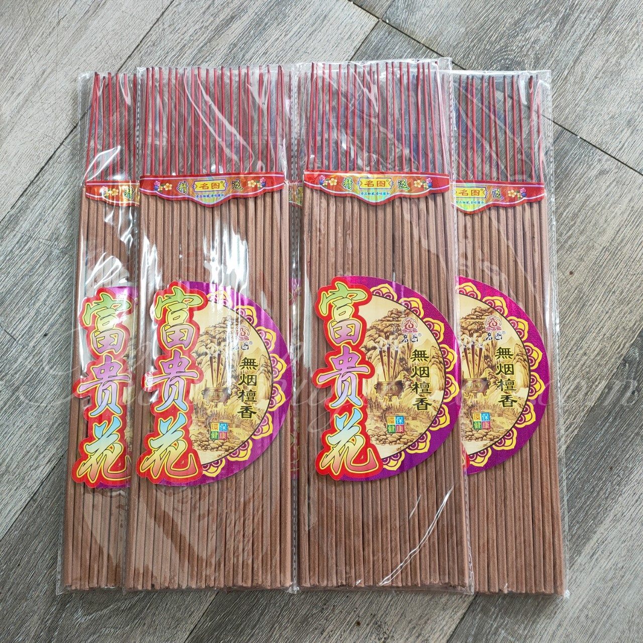 Nhang thơm Xòe đàn hương Phú Qúy nở Hoa(không khói) 30cm