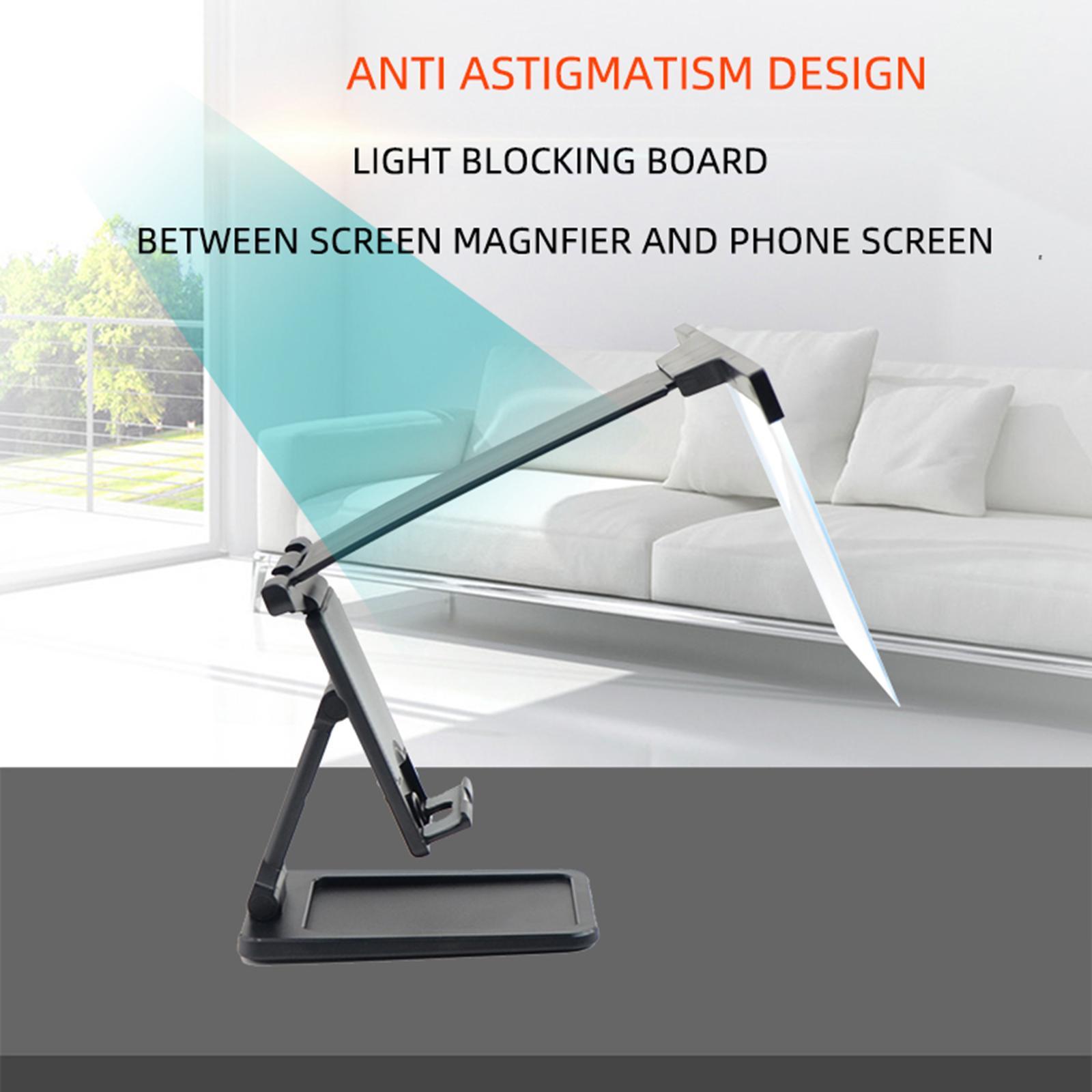 12 '' Screen Magnifier for 3D HD Gaming Smartphone Magnification Holder Projector Screen Horizontal Vertical Easy Carrying Accessories