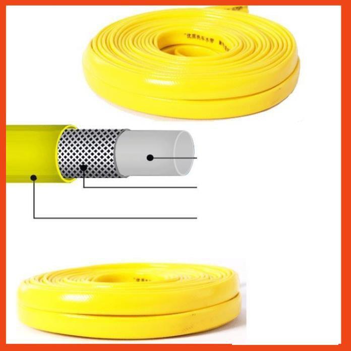 Bộ dây vòi xịt nước rửa xe,tưới cây tăng áp 3 lần 20m (nối nhựa đen 713-2)