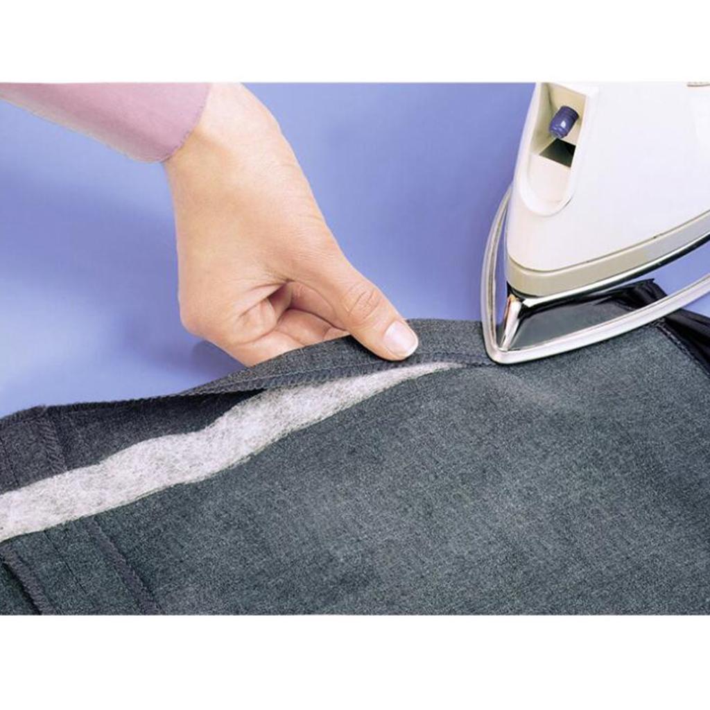 2 Roll Iron on Fabric Fusing Tape 25mm Adhesive Hemming Tape 90 Yards/each