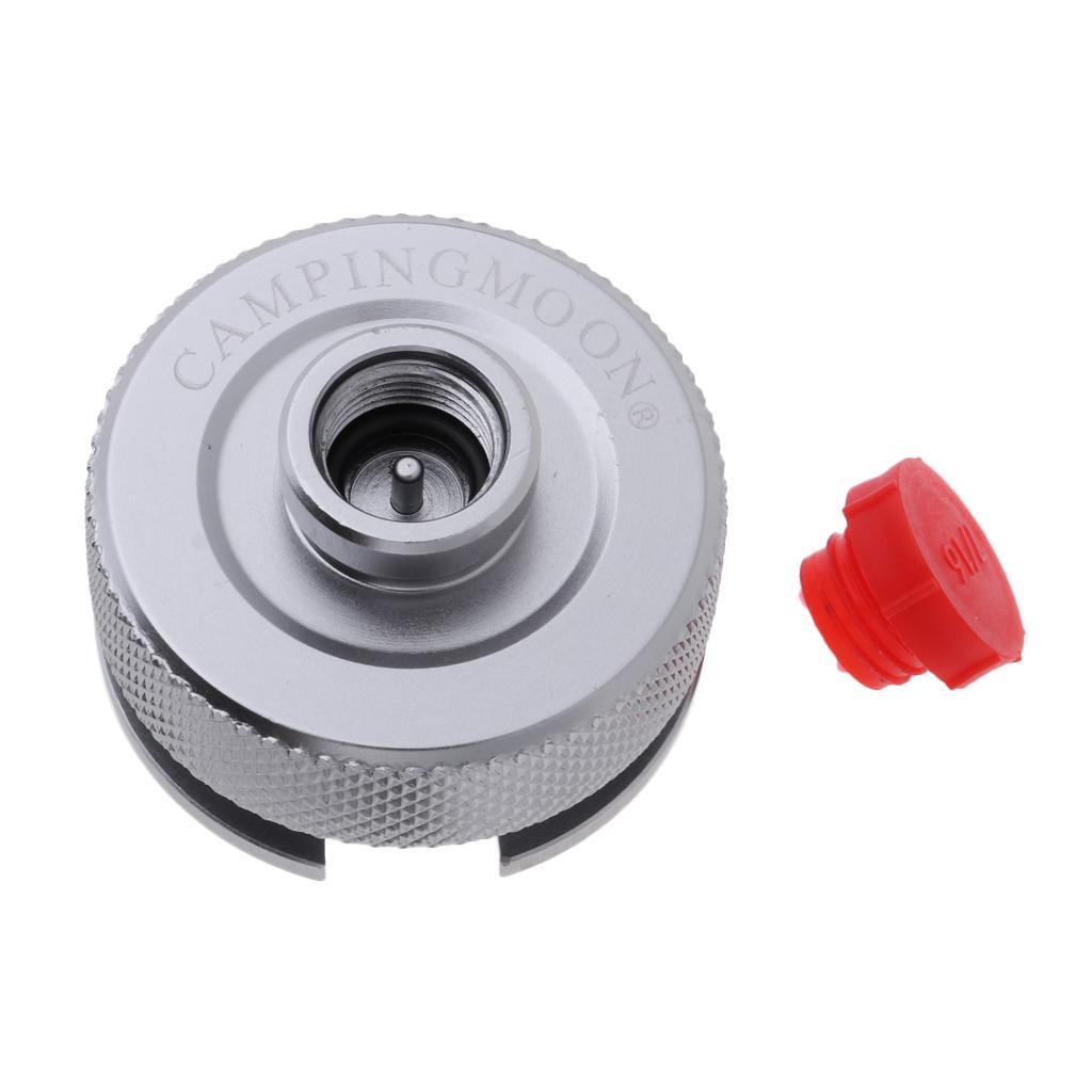 Outdoor Gas Tank Propane Refill Adapter Aluminum Alloy Gas Stove Connector for Outdoor Picnic BBQ Garden Party